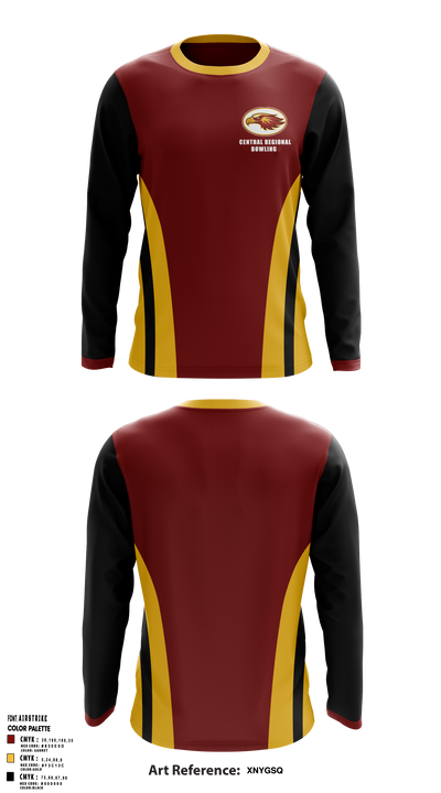 Central Regional Bowling 42780139 Long Sleeve Performance Shirt 1