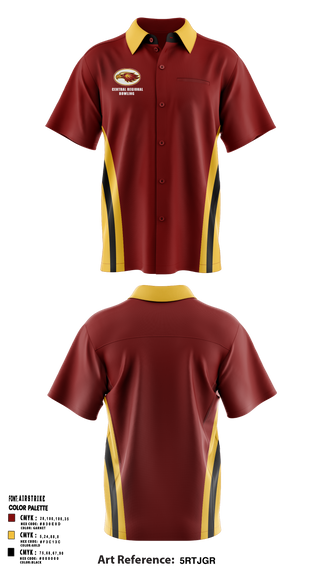 Central Regional Bowling 42780139 Short Sleeve Bowling Jersey - 1