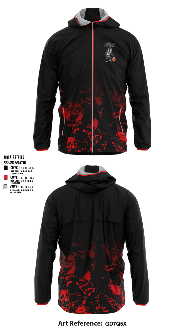 Retro Basketball Club Windbreaker - 1
