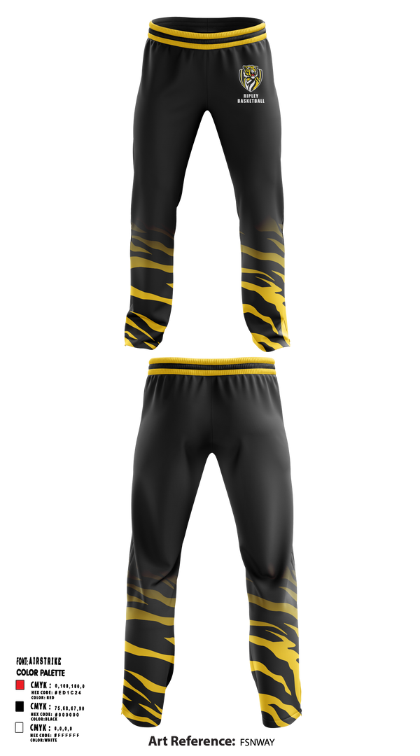 Ripley Middle School Basketball 22825718 Sweatpants - 1