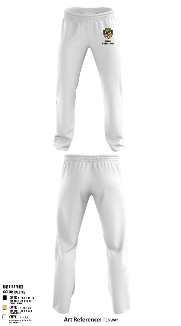 Ripley Middle School Basketball 22825718 Sweatpants - 3
