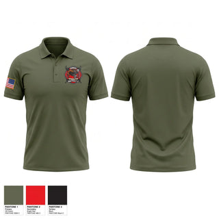 Short Sleeve Performance Polo, Crawford CO District #2 Arma FD, Fire Department, Teamtime, Team time, sublimation, custom sports apparel, team uniforms, spirit wear, spiritwear, sports uniforms, custom shirts, team store, custom team store, fundraiser sports, apparel fundraiser