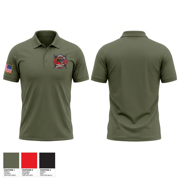 Short Sleeve Performance Polo, Crawford CO District #2 Arma FD, Fire Department, Teamtime, Team time, sublimation, custom sports apparel, team uniforms, spirit wear, spiritwear, sports uniforms, custom shirts, team store, custom team store, fundraiser sports, apparel fundraiser