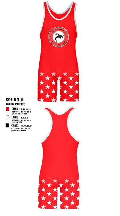 Austin Mat Club 44654120 Wrestling Singlet - 1