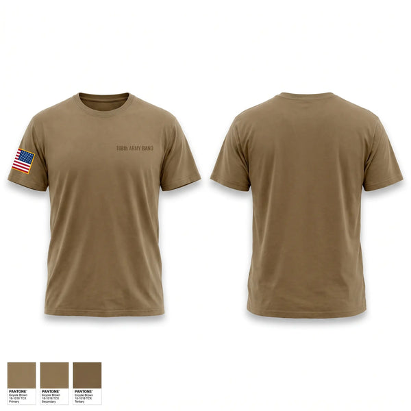 Old School Cotton Feel Shirt, 188th army band, National Guard, Teamtime, Team time, sublimation, custom sports apparel, team uniforms, spirit wear, spiritwear, sports uniforms, custom shirts, team store, custom team store, fundraiser sports, apparel fundraiser