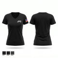JPD Women's Short Sleeve V-neck Shirt - 1