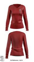 Kings Regiment Marching Band 35916061 Women's Long Sleeve V-neck Shirt - 1