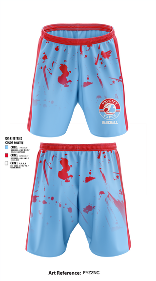 Tri-City Expos 35265208 Athletic Shorts With Pockets - 1