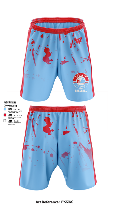 Tri-City Expos 35265208 Athletic Shorts With Pockets - 1