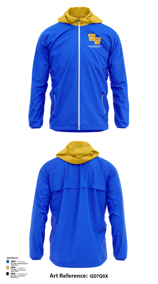 Washington-Wilkes Comprehensive High School Basketball 67951980 Windbreaker - 41