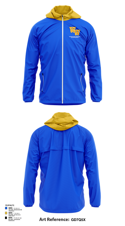 Washington-Wilkes Comprehensive High School Basketball 67951980 Windbreaker - 41