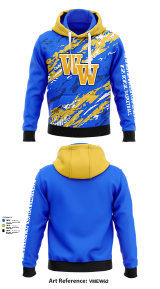 Washington-Wilkes Comprehensive High School Basketball 67951980 Hoodie - 41
