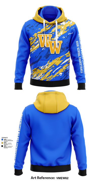 Washington-Wilkes Comprehensive High School Basketball 67951980 Hoodie - 41
