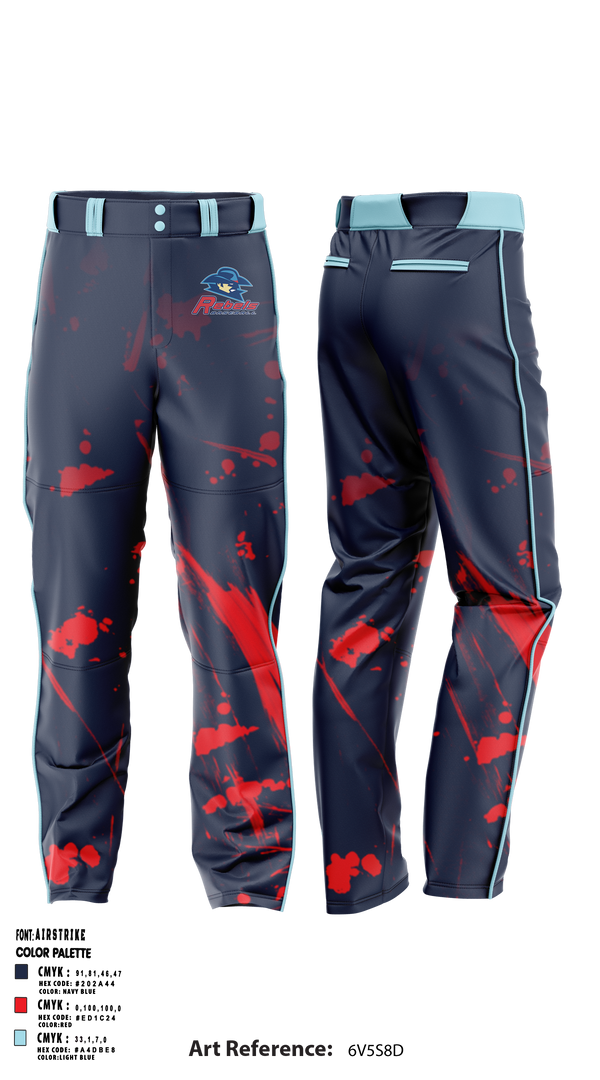 Rebels Baseball 42596787 Baseball Pants - 1