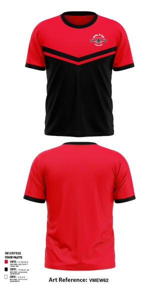 Dalton Junior High School Swimming 21806077 Short Sleeve Performance Shirt - 1