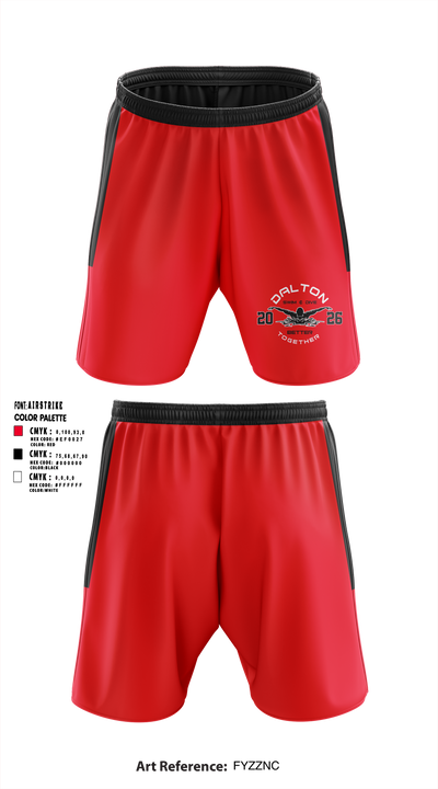 Dalton Junior High School Swimming 21806077 Athletic Shorts With Pockets - 1