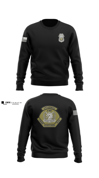 Crew Neck Sweatshirt, Annapolis Police Crisis Negotiation Team, Police, Teamtime, Team time, sublimation, custom sports apparel, team uniforms, spirit wear, spiritwear, sports uniforms, custom shirts, team store, custom team store, fundraiser sports, apparel fundraiser