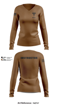2/254 RTI Women's Long Sleeve V-neck Shirt - 13