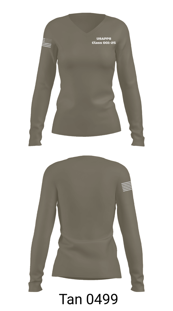 Womens Long Sleeve Vneck Shirt, USAPPS Class 001-25, , Teamtime, Team time, sublimation, custom sports apparel, team uniforms, spirit wear, spiritwear, sports uniforms, custom shirts, team store, custom team store, fundraiser sports, apparel fundraiser