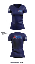 AMR Knox County 21662305 Women's Short Sleeve V-neck Shirt - 2