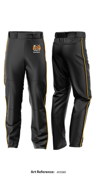 Montgomery Hornets 3546927 Baseball Pants - 1