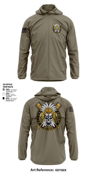 Windbreaker, A Co, 312th MI BN, Army, Teamtime, Team time, sublimation, custom sports apparel, team uniforms, spirit wear, spiritwear, sports uniforms, custom shirts, team store, custom team store, fundraiser sports, apparel fundraiser