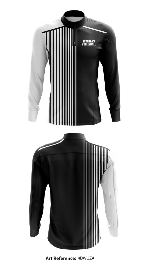 Spartans volleyball 78491133 Quarter Zip Jacket - 1