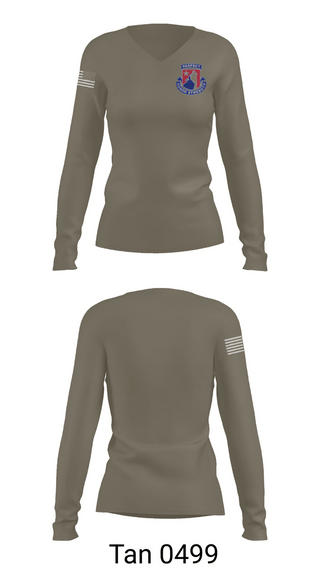 Womens Long Sleeve Vneck Shirt, Huskie Battalion, Army, Teamtime, Team time, sublimation, custom sports apparel, team uniforms, spirit wear, spiritwear, sports uniforms, custom shirts, team store, custom team store, fundraiser sports, apparel fundraiser