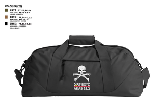 Duffle Bag, DirtBoyz, Air Force, Teamtime, Team time, sublimation, custom sports apparel, team uniforms, spirit wear, spiritwear, sports uniforms, custom shirts, team store, custom team store, fundraiser sports, apparel fundraiser