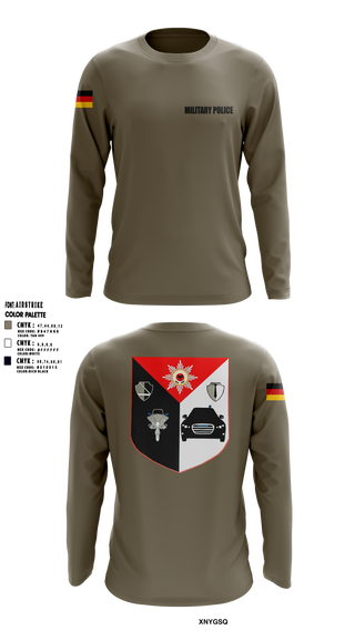 Military Police Long Sleeve Performance Shirt - 1