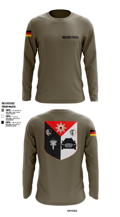 Military Police Long Sleeve Performance Shirt - 1