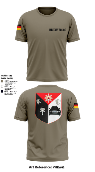 Military Police Short Sleeve Performance Shirt - 1
