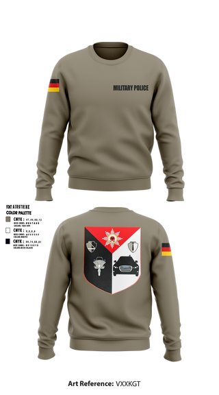 Military Police Crew Neck Sweatshirt - 1