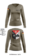 Military Police Women's Long Sleeve V-neck Shirt - 1