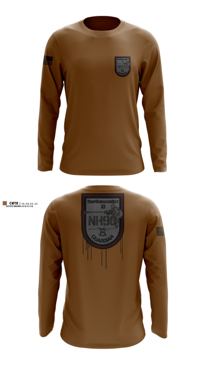 TrspHubschrRgt 10 Long Sleeve Performance Shirt - 1