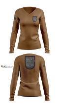 TrspHubschrRgt 10 Women's Long Sleeve V-neck Shirt - 1