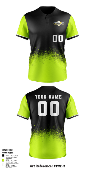 Chaos 62828057 Two Button Softball Jersey - 1