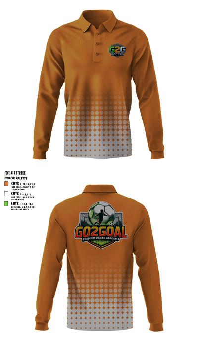 Go2Goal 64891123 Long Sleeve Performance Polo - 3