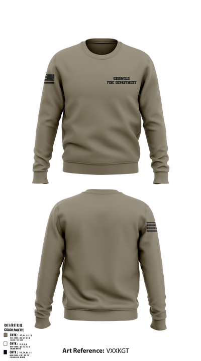Griswold Fire Department 41169370 Crew Neck Sweatshirt - 1