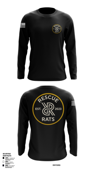 Rescue RATs 14337547 Long Sleeve Performance Shirt 1