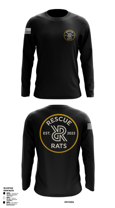 Rescue RATs 14337547 Long Sleeve Performance Shirt 1