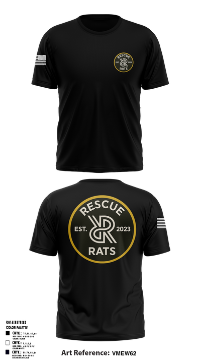 Rescue RATs 14337547 Short Sleeve Performance Shirt - 1
