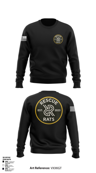 Rescue RATs 14337547 Crew Neck Sweatshirt - 1