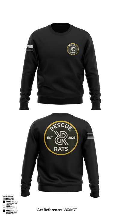 Rescue RATs 14337547 Crew Neck Sweatshirt - 1