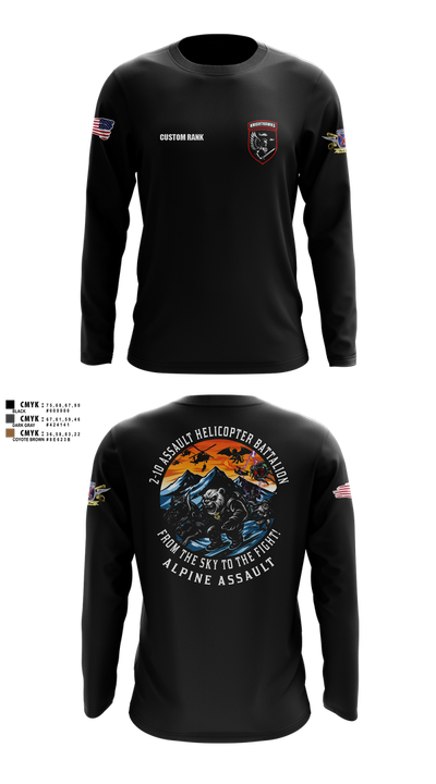 2-10 AHB Knighthawks 14380811 Long Sleeve Performance Shirt 51