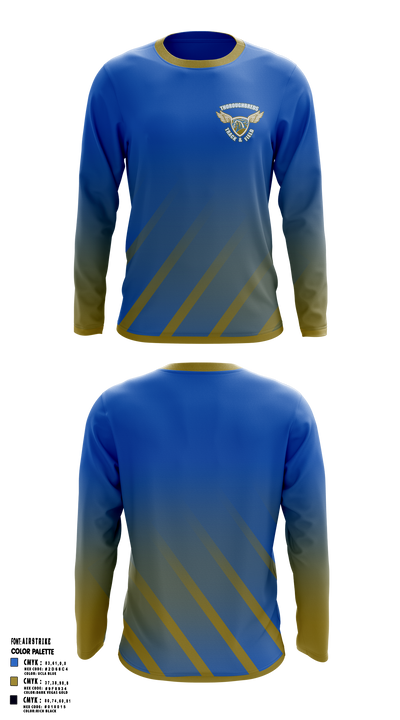 Thoroughbreds Track Club 31257976 Long Sleeve Performance Shirt 2