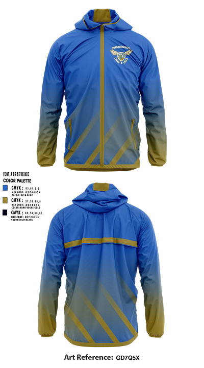 Thoroughbreds Track Club 31257976 Windbreaker - 2
