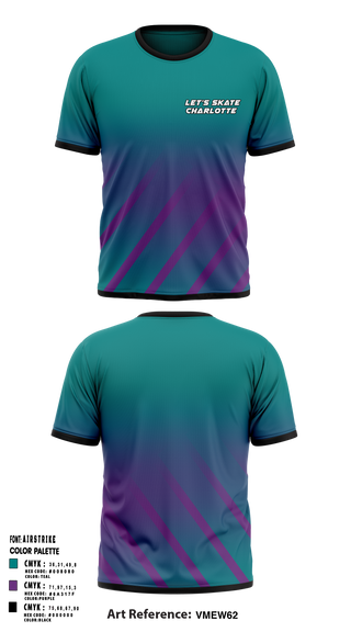 Let’s Skate Charlotte 59434980 Short Sleeve Performance Shirt - 1