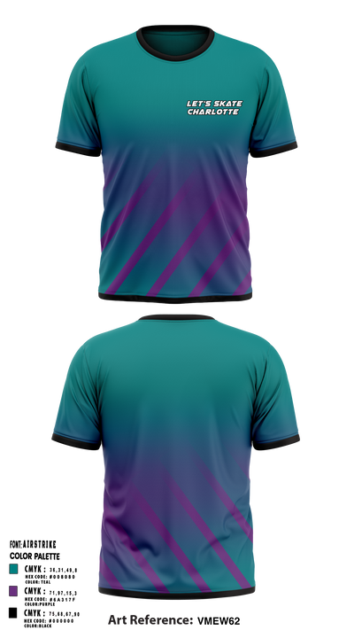 Let’s Skate Charlotte 59434980 Short Sleeve Performance Shirt - 1