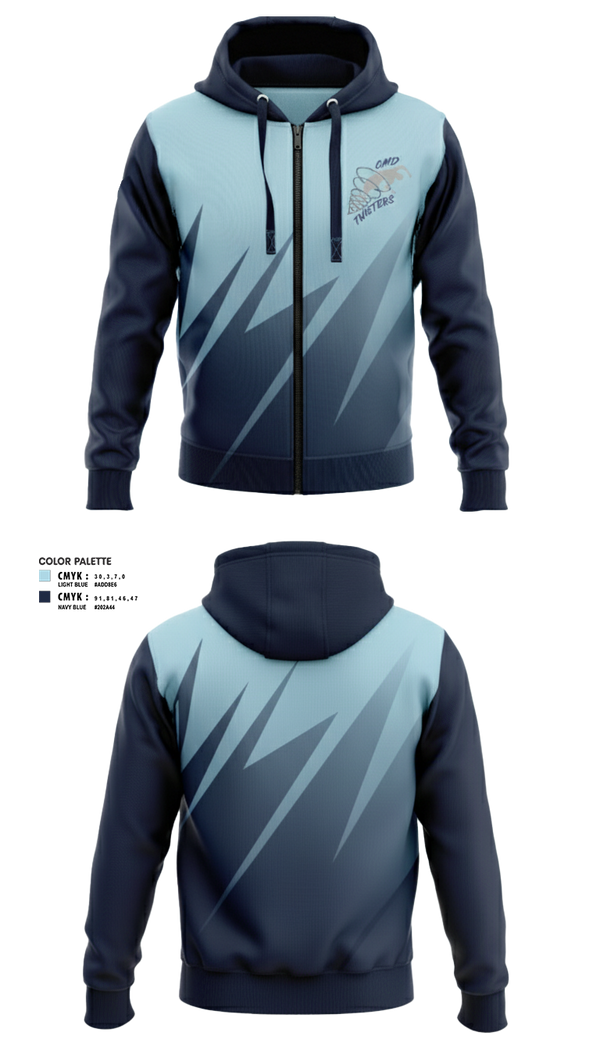 Central Mass Diving 20852807  Zip Hoodie -2